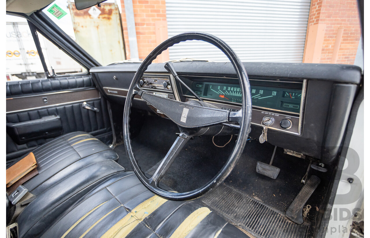 01/1968 Holden HK Premier 4d Sedan Grecian White 186S 3.0L - Matching Numbers Survivor Car