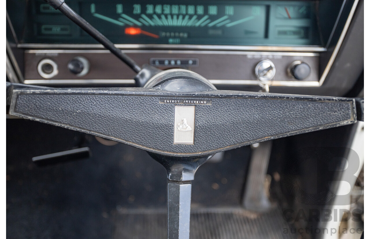 01/1968 Holden HK Premier 4d Sedan Grecian White 186S 3.0L - Matching Numbers Survivor Car