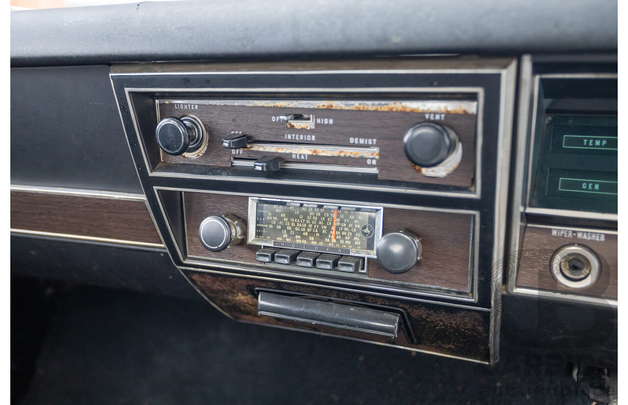 01/1968 Holden HK Premier 4d Sedan Grecian White 186S 3.0L - Matching Numbers Survivor Car