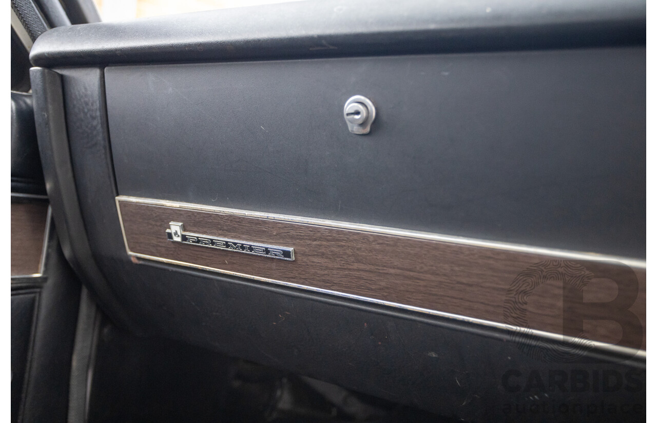 01/1968 Holden HK Premier 4d Sedan Grecian White 186S 3.0L - Matching Numbers Survivor Car