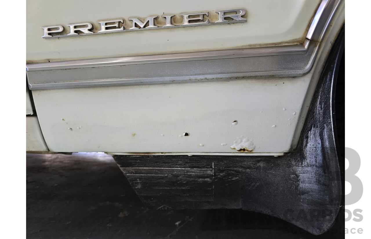 01/1968 Holden HK Premier 4d Sedan Grecian White 186S 3.0L - Matching Numbers Survivor Car