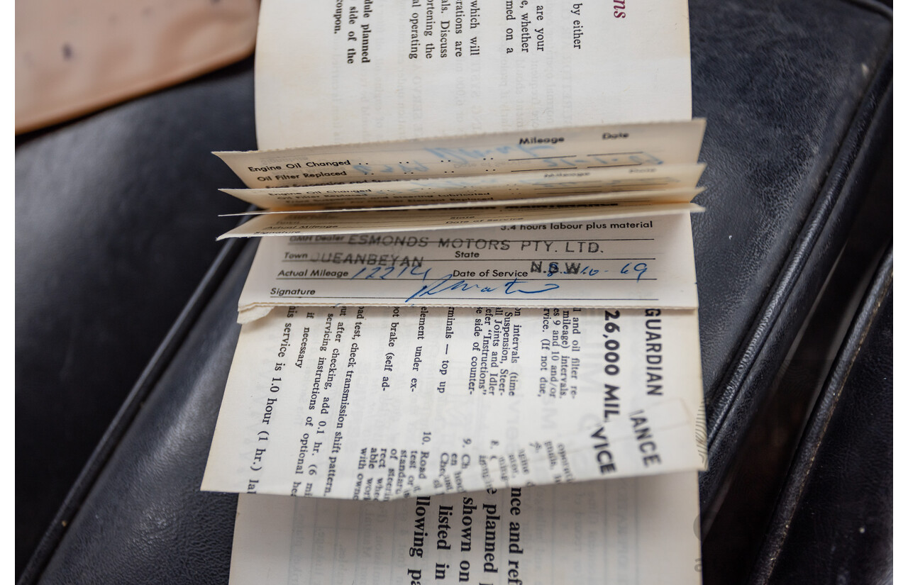 01/1968 Holden HK Premier 4d Sedan Grecian White 186S 3.0L - Matching Numbers Survivor Car