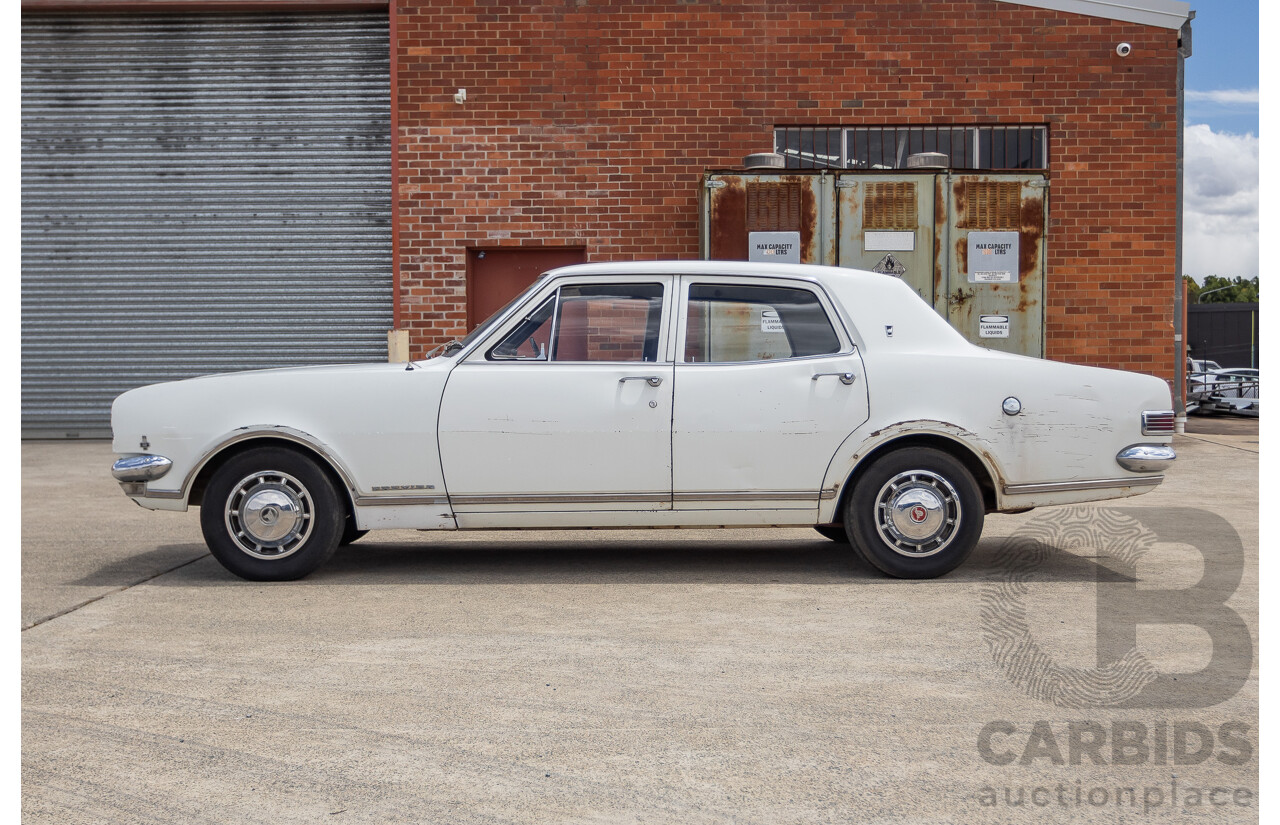 01/1968 Holden HK Premier 4d Sedan Grecian White 186S 3.0L - Matching Numbers Survivor Car