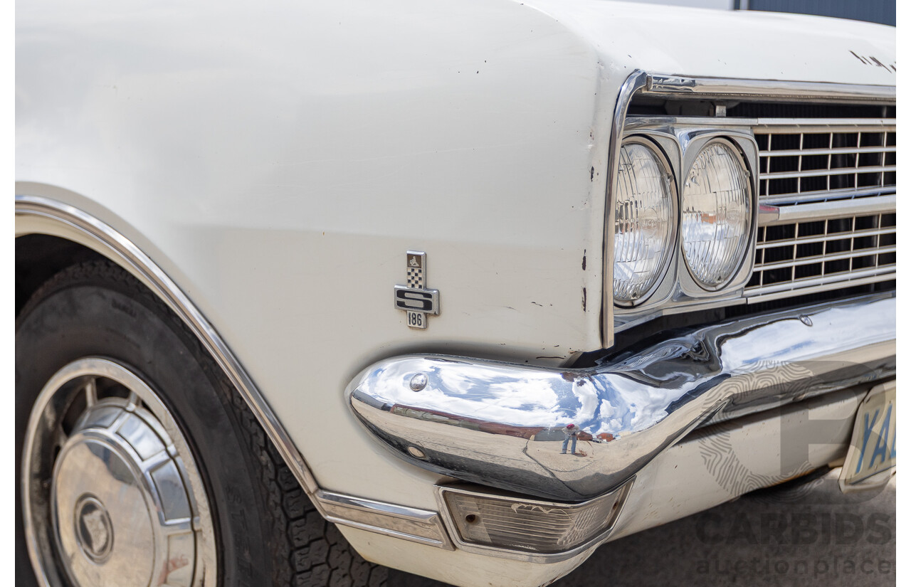 01/1968 Holden HK Premier 4d Sedan Grecian White 186S 3.0L - Matching Numbers Survivor Car