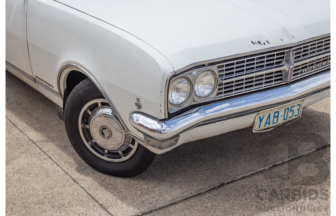 01/1968 Holden HK Premier 4d Sedan Grecian White 186S 3.0L - Matching Numbers Survivor Car