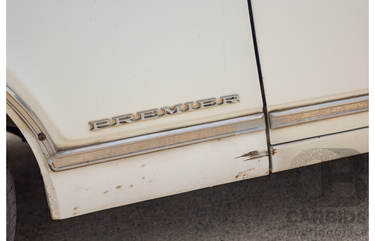 01/1968 Holden HK Premier 4d Sedan Grecian White 186S 3.0L - Matching Numbers Survivor Car