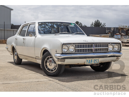 01/1968 Holden HK Premier 4d Sedan Grecian White 186S 3.0L - Matching Numbers Survivor Car