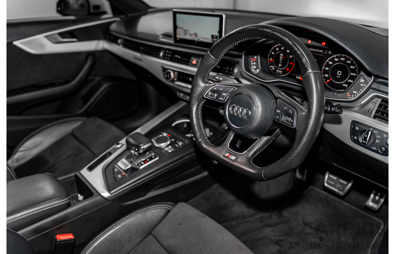4/2017 Audi A4 2.0 TFSI Quattro Sport (AWD) F4 MY17 (B9) 4d Wagon Glacier White Pearl Turbo 2.0L