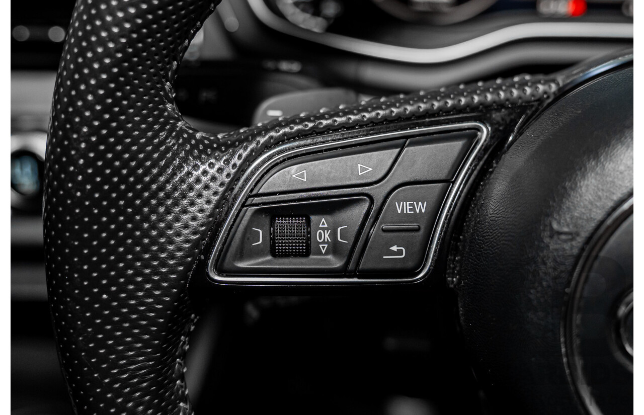 4/2017 Audi A4 2.0 TFSI Quattro Sport (AWD) F4 MY17 (B9) 4d Wagon Glacier White Pearl Turbo 2.0L