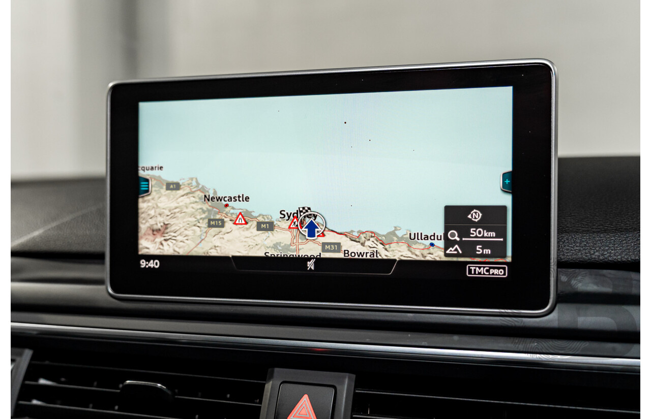 4/2017 Audi A4 2.0 TFSI Quattro Sport (AWD) F4 MY17 (B9) 4d Wagon Glacier White Pearl Turbo 2.0L