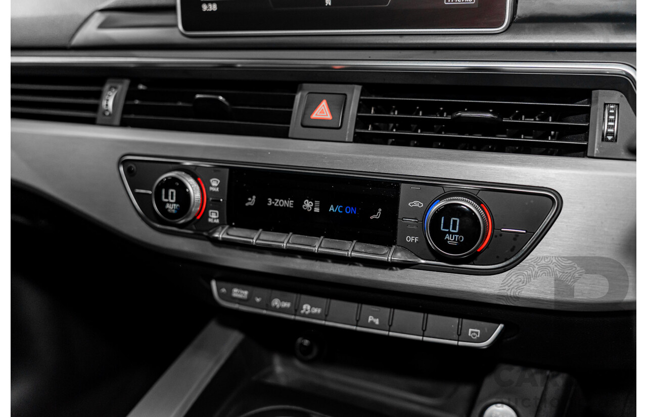 4/2017 Audi A4 2.0 TFSI Quattro Sport (AWD) F4 MY17 (B9) 4d Wagon Glacier White Pearl Turbo 2.0L