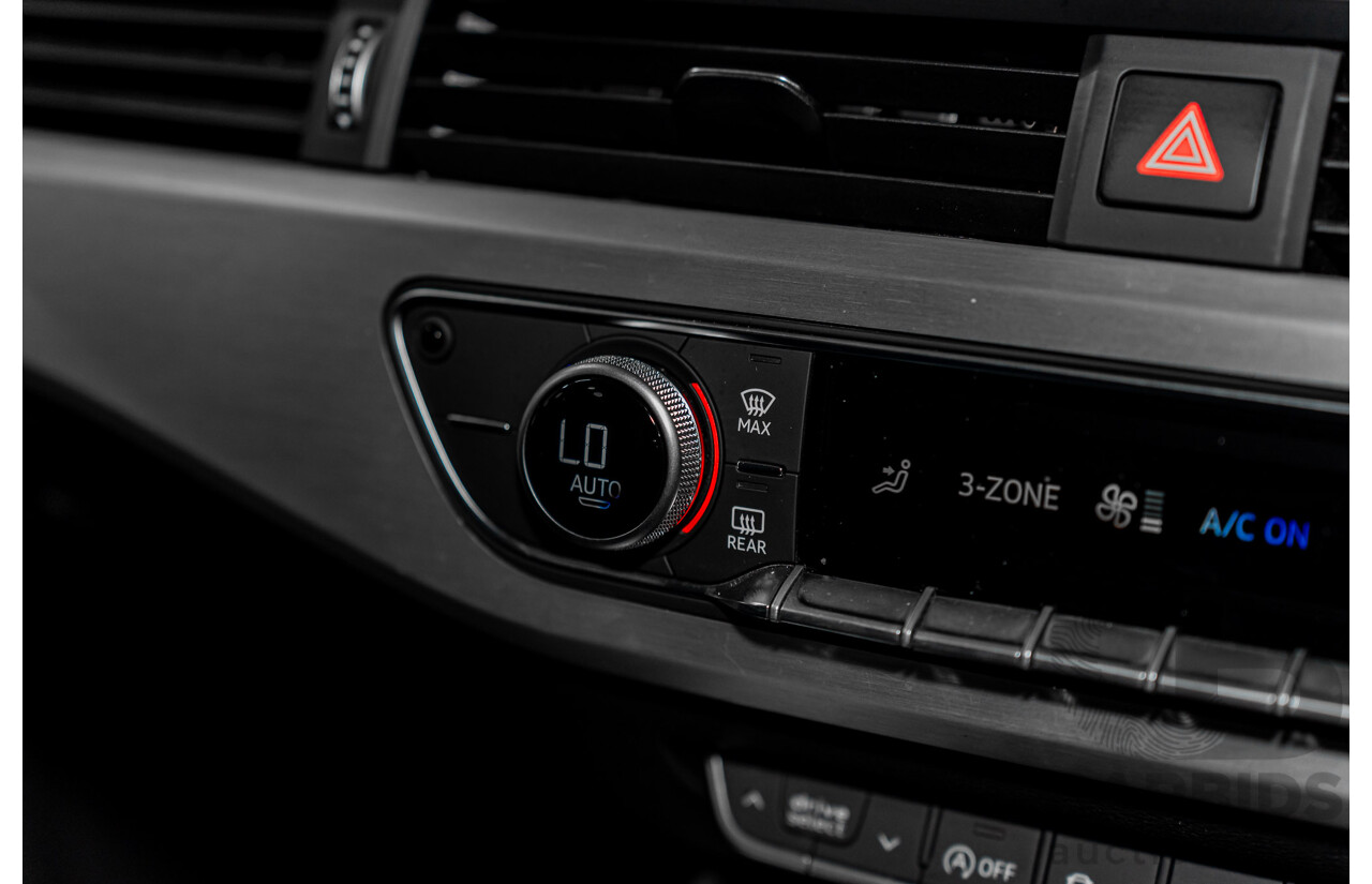 4/2017 Audi A4 2.0 TFSI Quattro Sport (AWD) F4 MY17 (B9) 4d Wagon Glacier White Pearl Turbo 2.0L