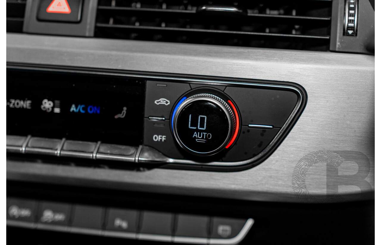 4/2017 Audi A4 2.0 TFSI Quattro Sport (AWD) F4 MY17 (B9) 4d Wagon Glacier White Pearl Turbo 2.0L