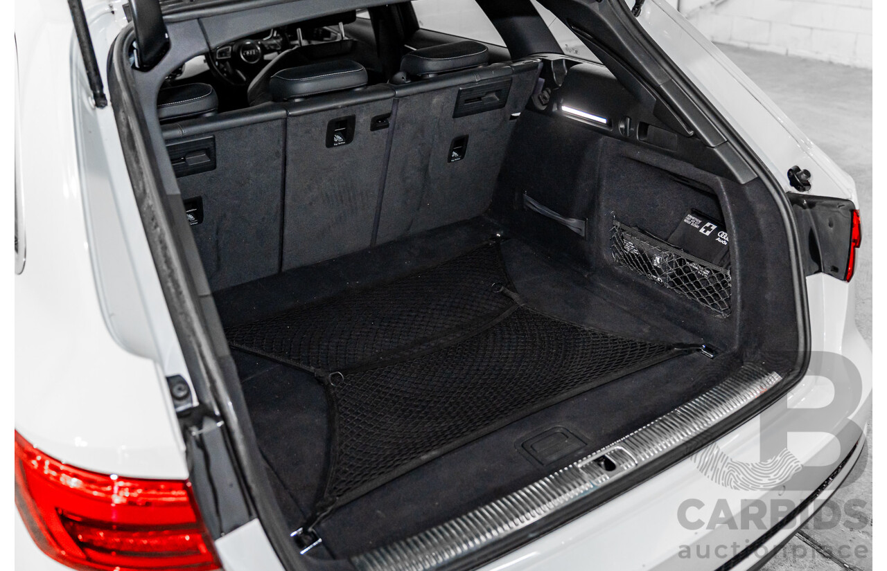 4/2017 Audi A4 2.0 TFSI Quattro Sport (AWD) F4 MY17 (B9) 4d Wagon Glacier White Pearl Turbo 2.0L