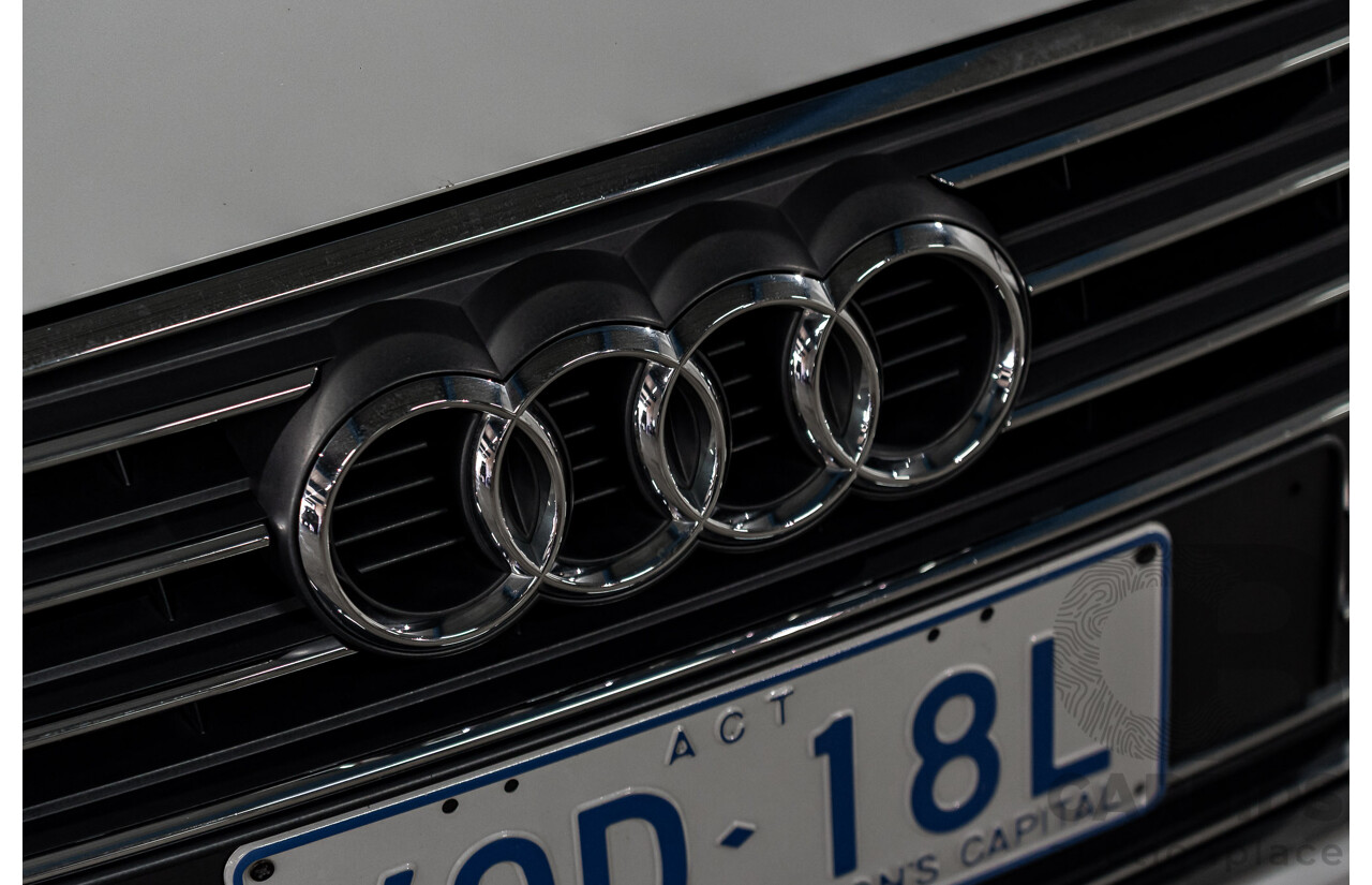 4/2017 Audi A4 2.0 TFSI Quattro Sport (AWD) F4 MY17 (B9) 4d Wagon Glacier White Pearl Turbo 2.0L