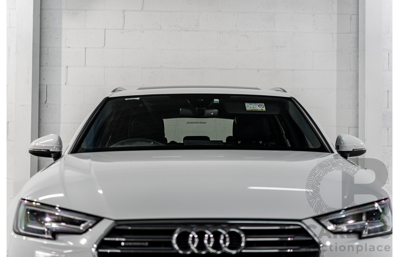 4/2017 Audi A4 2.0 TFSI Quattro Sport (AWD) F4 MY17 (B9) 4d Wagon Glacier White Pearl Turbo 2.0L