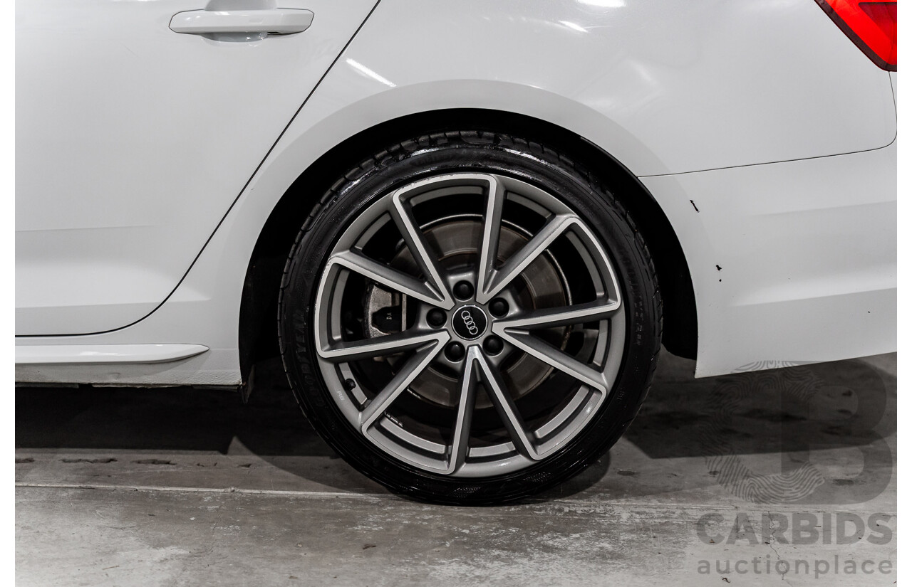 4/2017 Audi A4 2.0 TFSI Quattro Sport (AWD) F4 MY17 (B9) 4d Wagon Glacier White Pearl Turbo 2.0L