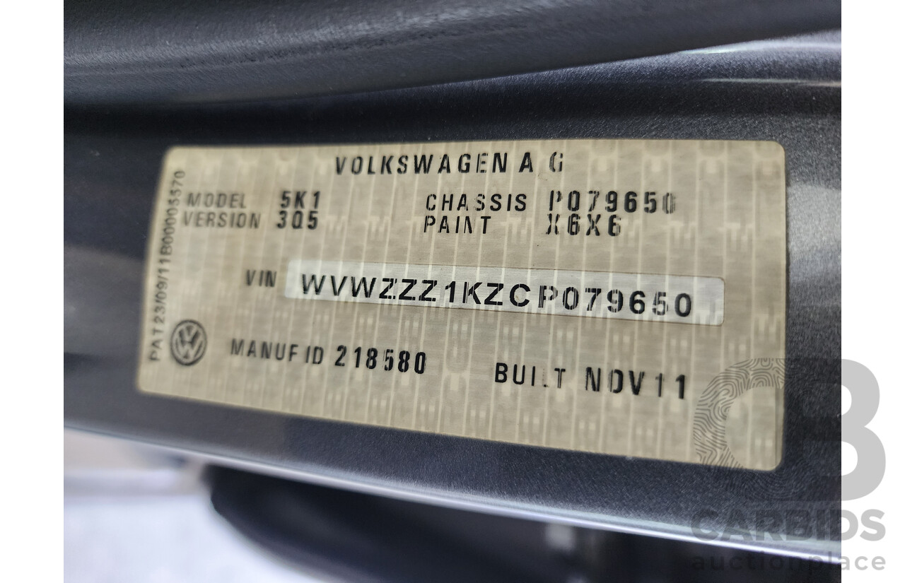 1/2012 Volkswagen Golf 118 TSI Comfortline 1K MY12 5d Hatchback Grey 1.4L