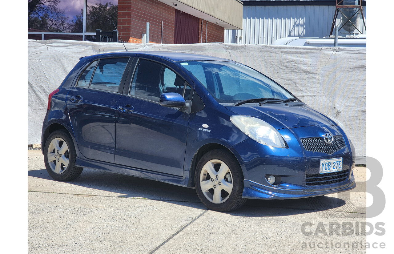 8/2006 Toyota Yaris YRX NCP91R 5d Hatchback Blue 1.5L