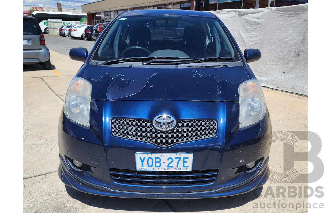 8/2006 Toyota Yaris YRX NCP91R 5d Hatchback Blue 1.5L