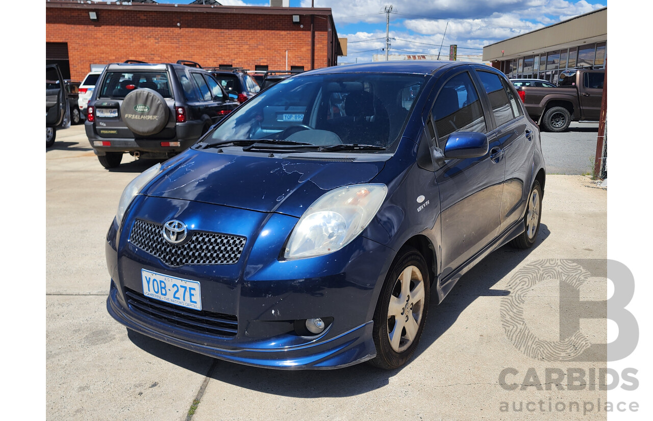 8/2006 Toyota Yaris YRX NCP91R 5d Hatchback Blue 1.5L