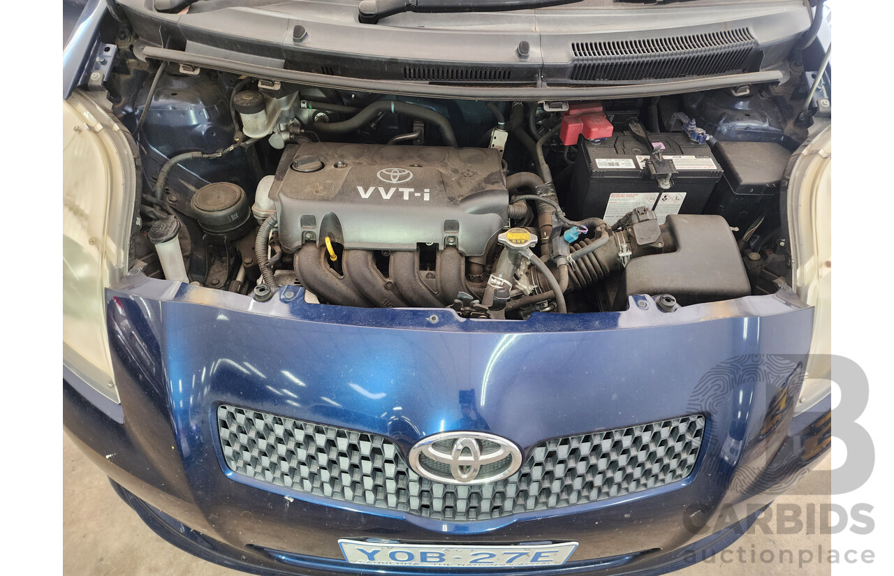 8/2006 Toyota Yaris YRX NCP91R 5d Hatchback Blue 1.5L