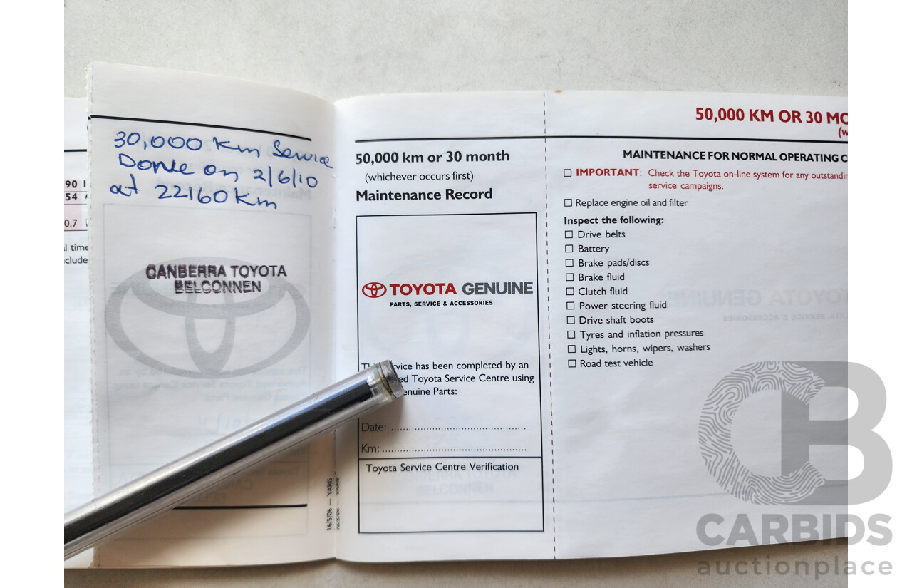 8/2006 Toyota Yaris YRX NCP91R 5d Hatchback Blue 1.5L