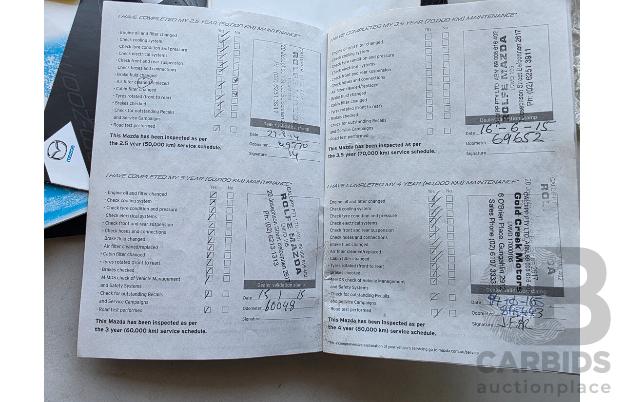 4/2012 Mazda Cx-5 MAXX Sport (4x4)  4d Wagon Blue 2.2L