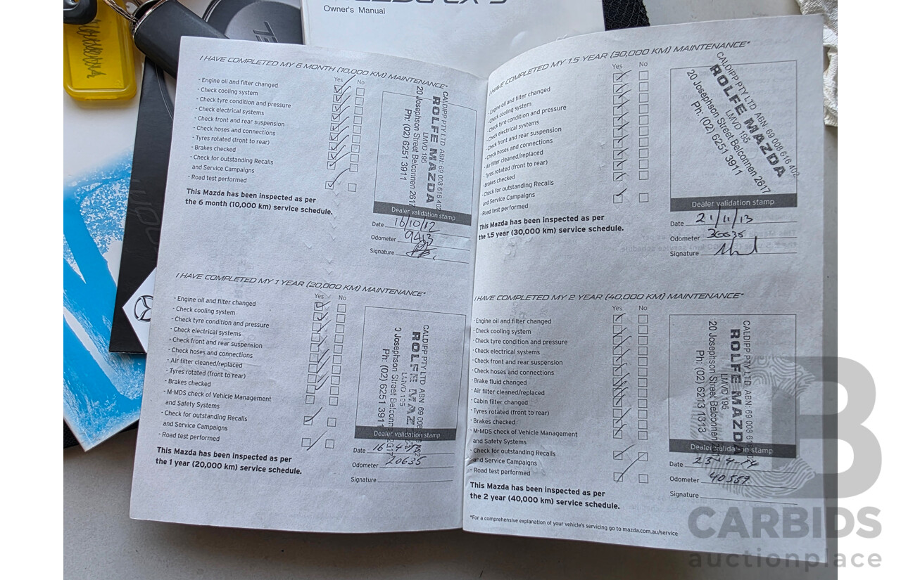 4/2012 Mazda Cx-5 MAXX Sport (4x4)  4d Wagon Blue 2.2L