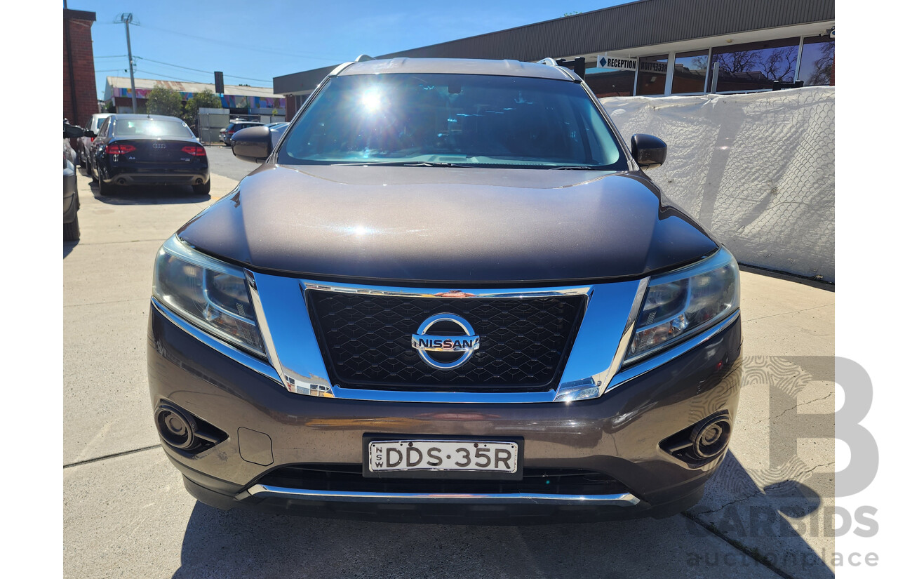 11/2015 Nissan Pathfinder ST (4x2) R52 MY15 4d Wagon Brown 3.5L