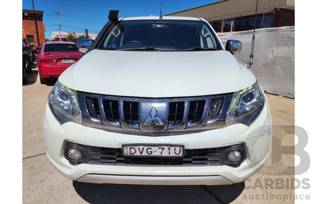 1/2018 Mitsubishi Triton GLS (4x4) MQ MY18 Dual Cab Utility White 2.4L