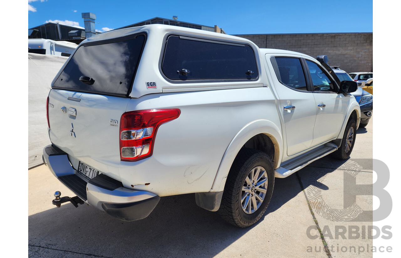 1/2018 Mitsubishi Triton GLS (4x4) MQ MY18 Dual Cab Utility White 2.4L