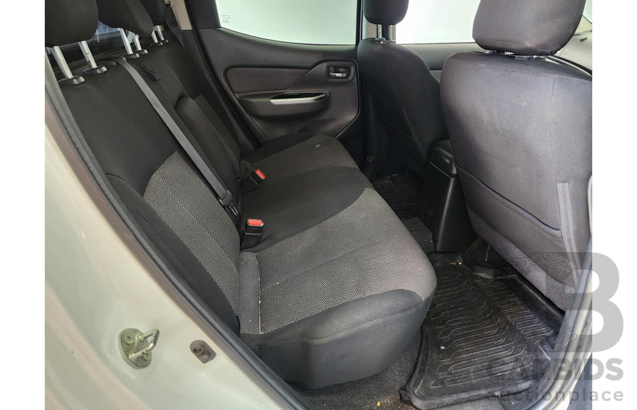 1/2018 Mitsubishi Triton GLS (4x4) MQ MY18 Dual Cab Utility White 2.4L