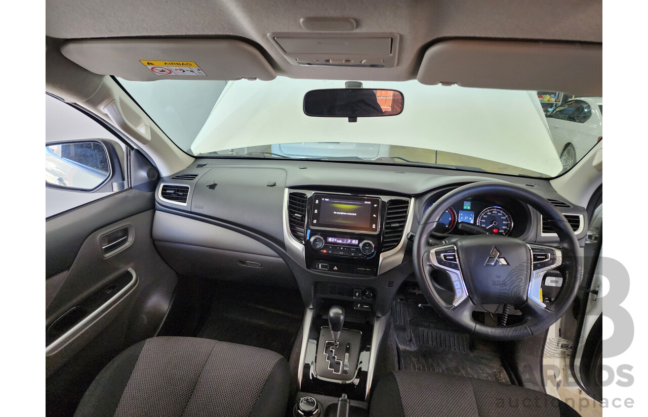 1/2018 Mitsubishi Triton GLS (4x4) MQ MY18 Dual Cab Utility White 2.4L