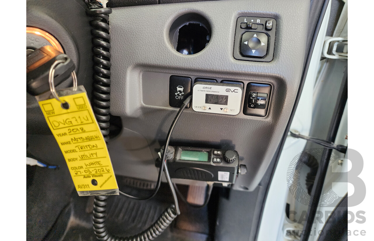 1/2018 Mitsubishi Triton GLS (4x4) MQ MY18 Dual Cab Utility White 2.4L