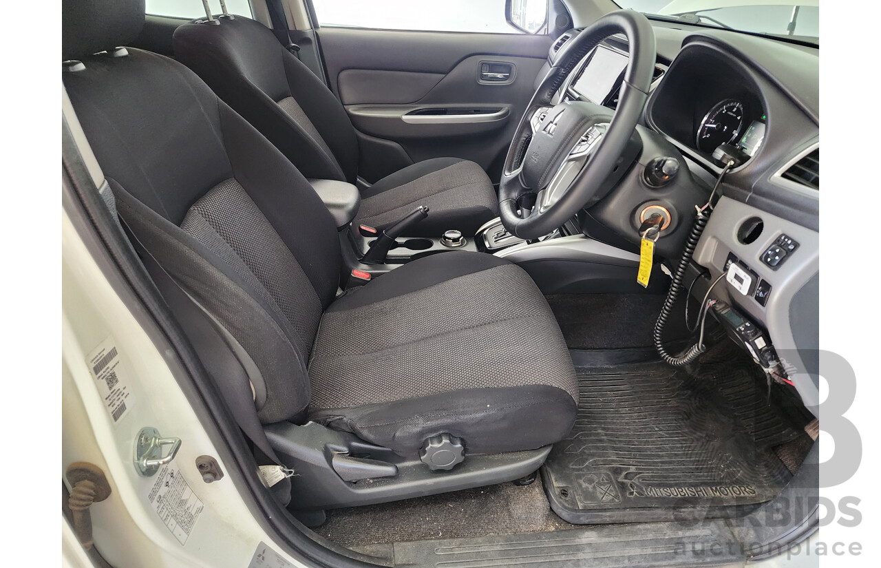 1/2018 Mitsubishi Triton GLS (4x4) MQ MY18 Dual Cab Utility White 2.4L