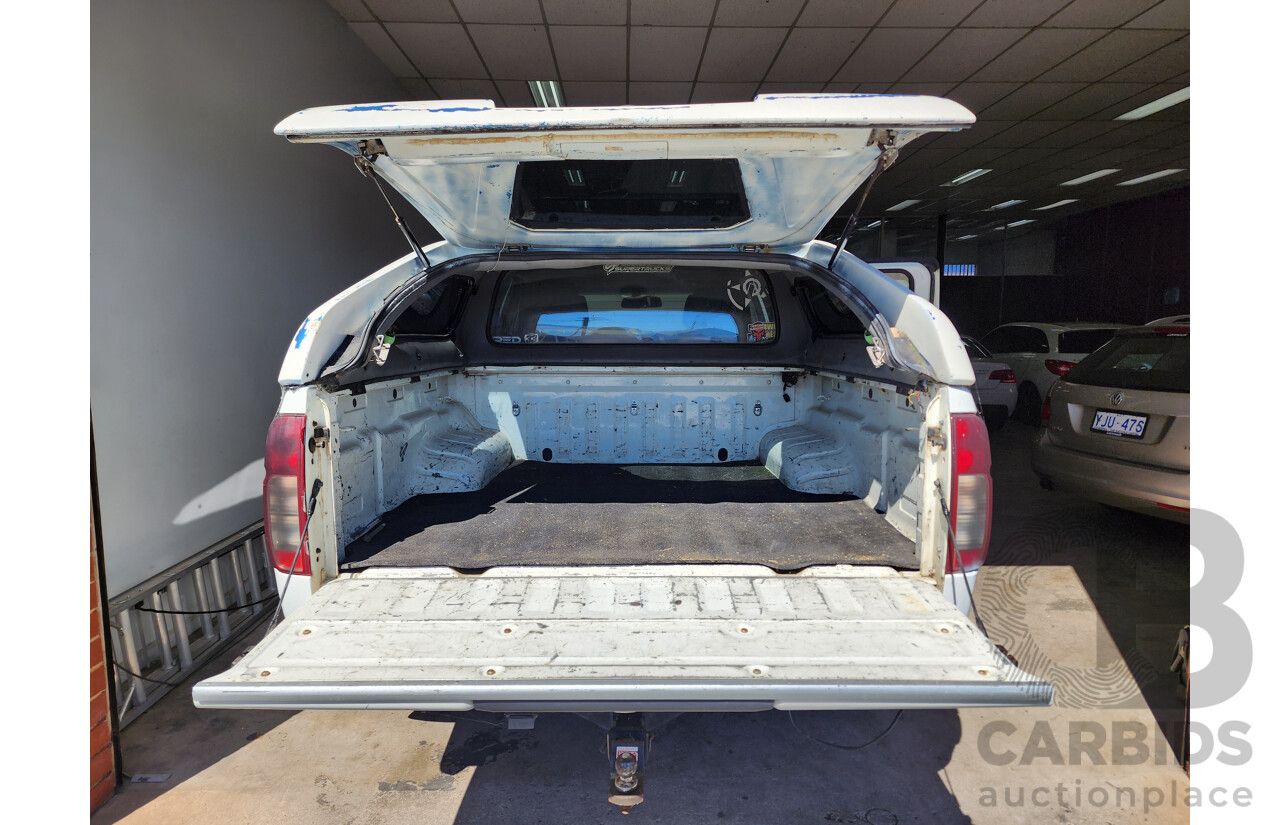 2/2009 Nissan Navara RX (4x4) D40 Dual Cab P/Up White 2.5L