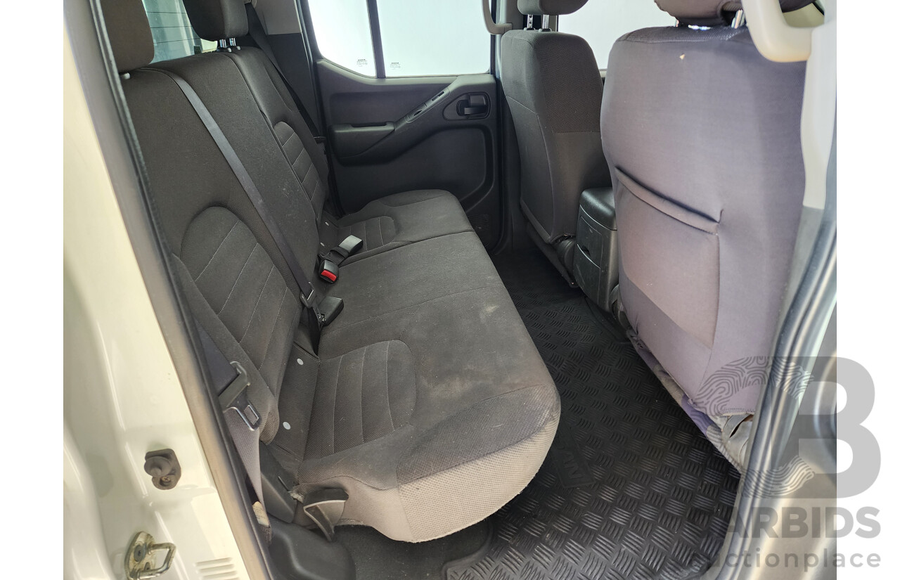 2/2009 Nissan Navara RX (4x4) D40 Dual Cab P/Up White 2.5L