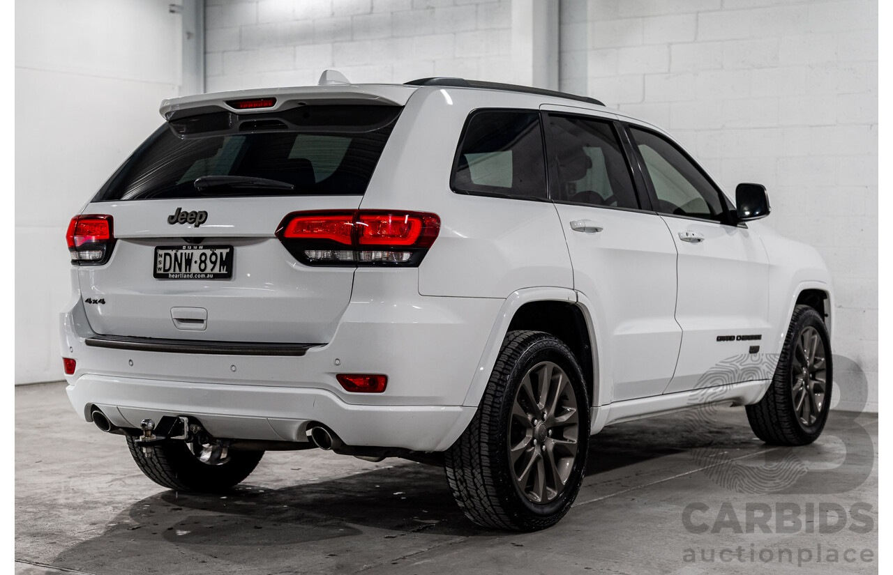 05/2017 Jeep Grand Cherokee 75th Anniversary (4x4) WK MY16 4d Wagon Bright White V6 3.6L