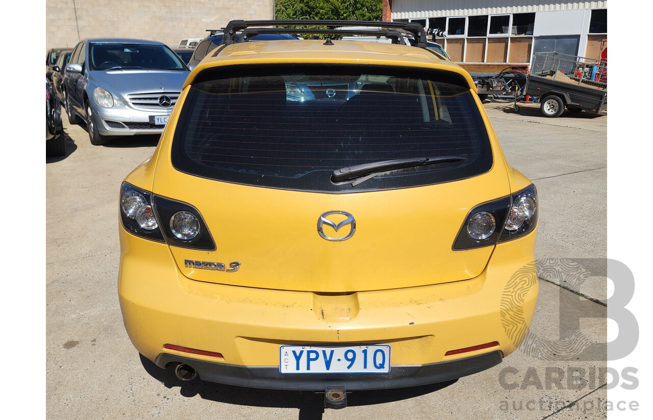 11/2004 Mazda Mazda3 SP23 BK 5d Hatchback Yellow 2.3L