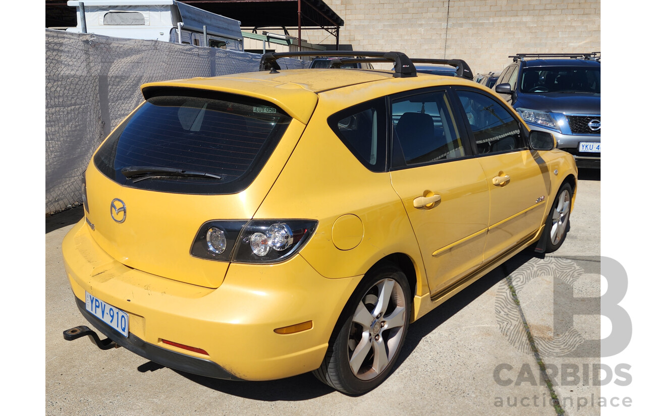 11/2004 Mazda Mazda3 SP23 BK 5d Hatchback Yellow 2.3L