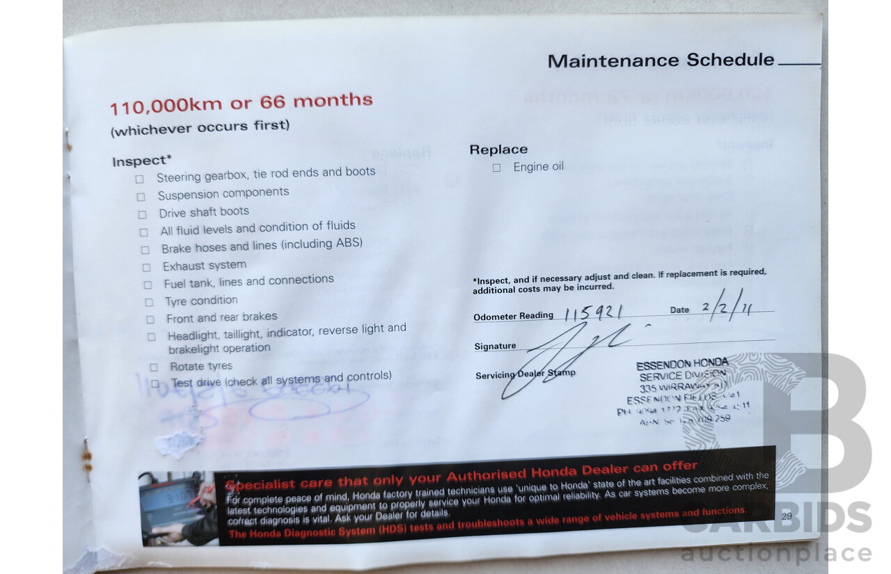 9/2006 Honda Accord EURO Luxury MY06 UPGRADE 4d Sedan Red 2.4L