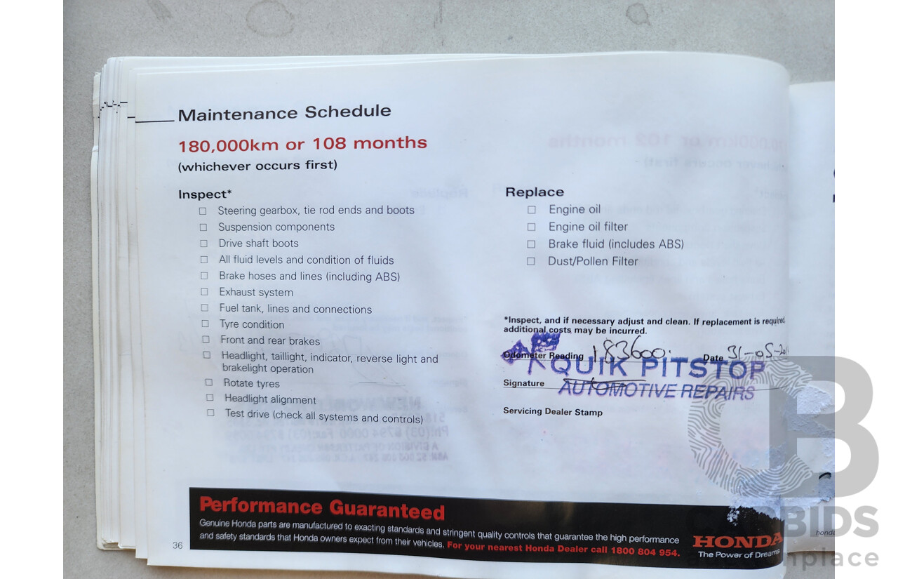 9/2006 Honda Accord EURO Luxury MY06 UPGRADE 4d Sedan Red 2.4L