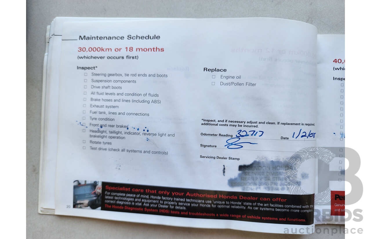 9/2006 Honda Accord EURO Luxury MY06 UPGRADE 4d Sedan Red 2.4L