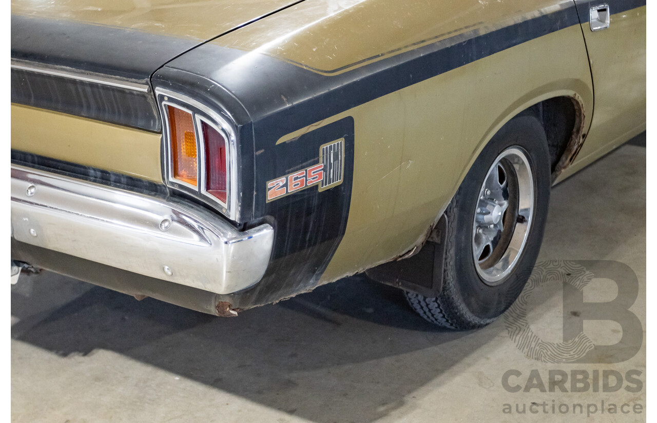 11/1972 Chrysler VH Valiant Pacer 4d Sedan Citron Gold Metallic Hemi 265ci 4.3L