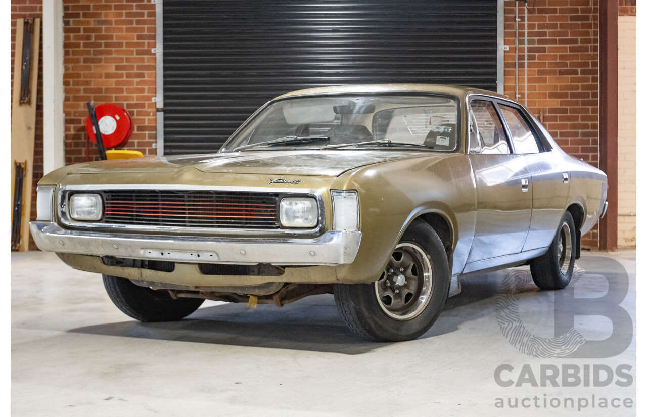 11/1972 Chrysler VH Valiant Pacer 4d Sedan Citron Gold Metallic Hemi 265ci 4.3L