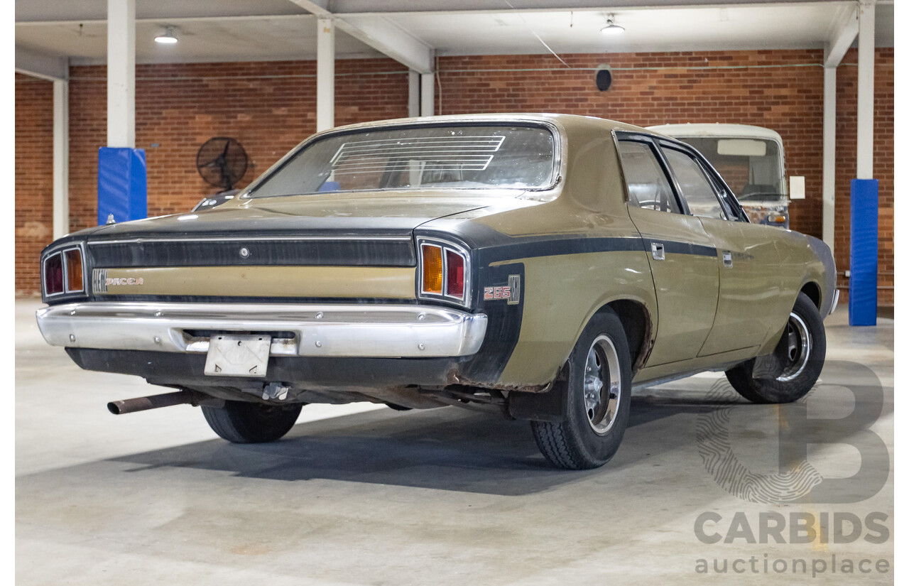 11/1972 Chrysler VH Valiant Pacer 4d Sedan Citron Gold Metallic Hemi 265ci 4.3L