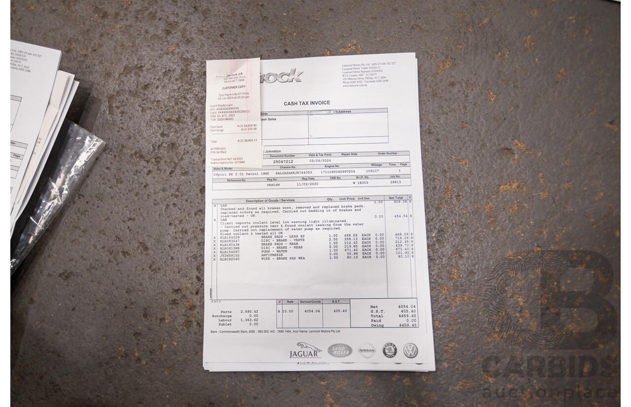 Land Rover Discovery Sport Si4 (213kW) SE (AWD) L550 MY19 4D Wagon Fuji White Turbo 2.0L