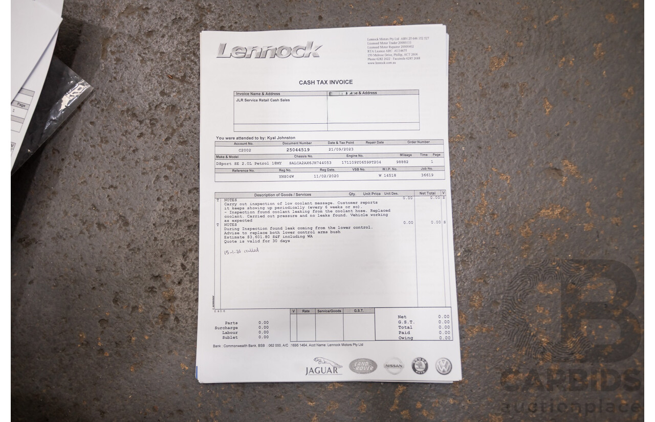 Land Rover Discovery Sport Si4 (213kW) SE (AWD) L550 MY19 4D Wagon Fuji White Turbo 2.0L