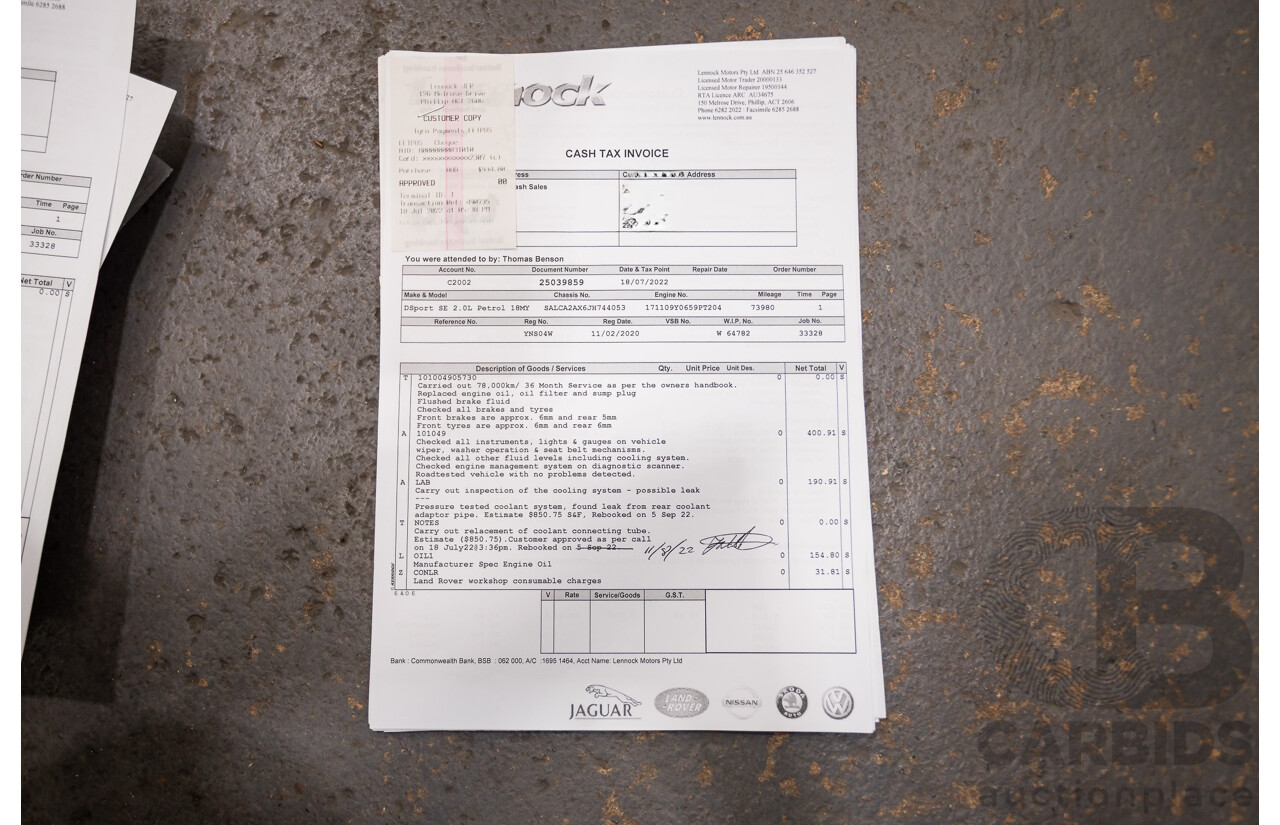 Land Rover Discovery Sport Si4 (213kW) SE (AWD) L550 MY19 4D Wagon Fuji White Turbo 2.0L